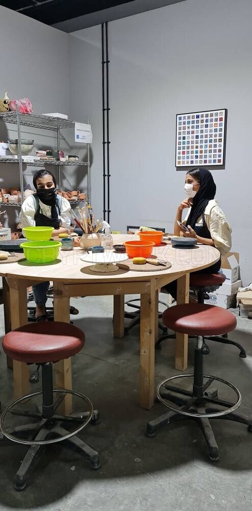 Underglaze Plate Transfer workshop - Yadawei Ceramic Studio Dubai, UAE
