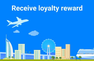 Receive loyalty reward