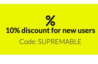 10% discount for the new users