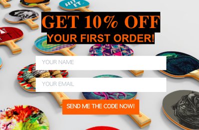 10% for your first order