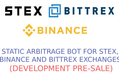Static arbitrage bot for Stex, Binance, Bittrex