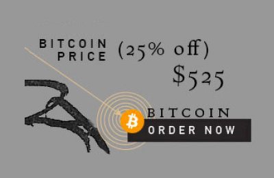 Discount when paying with Bitcoin