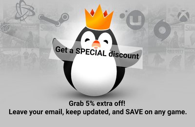 5% discount for all games