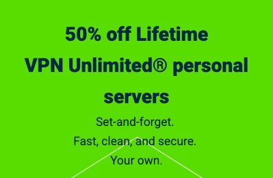 50% discount for VPN