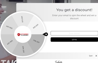 Spin the wheel and get discount!