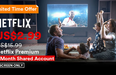 US$ 2.99 | 1 Month Netflix Premium