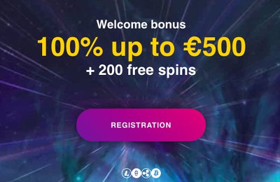 100% bonus + 200 free spins