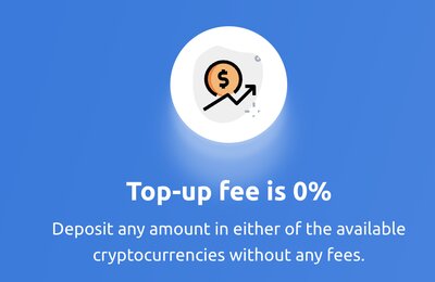 Top-up fee is 0%