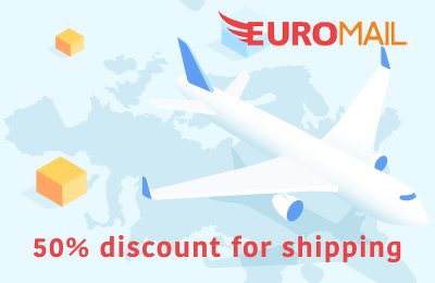 50% discount for shipping