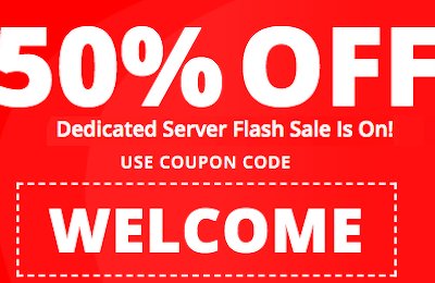 50% flash sale