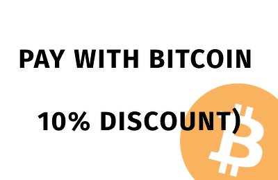 10% off when paying with Bitcoin
