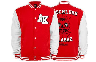 Order two-tone college jackets with 2x printing